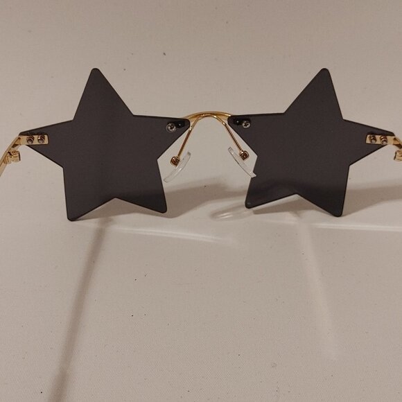 Black STAR Sunglasses Sunnies Star Glasses - Picture 6 of 6